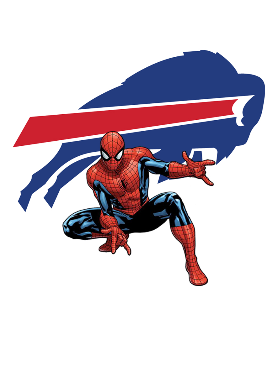 Buffalo Bills Spider Man Logo vinyl decal